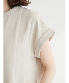 Green Parks フレンチスリーブタックブラウス