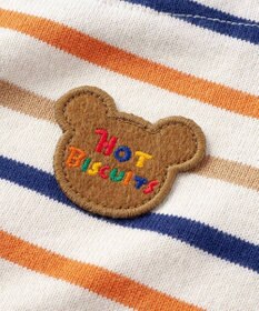 MIKI HOUSE HOT BISCUITS 【80-120cm】 ボーダー柄 長袖ワンピース