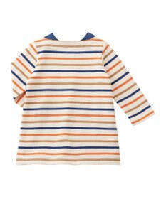 MIKI HOUSE HOT BISCUITS 【80-120cm】 ボーダー柄 長袖ワンピース