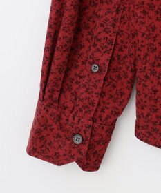 JOSEPH ABBOUD 【ソフトな着心地/I単品羽織にも】 コーデュロイフラワープリント シャツ