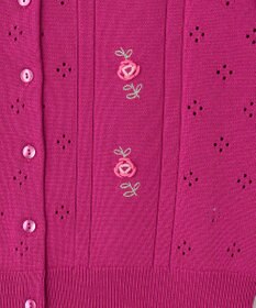 TOCCA 【洗える！】TINY ROSE KNIT カーディガン