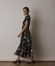 GRACE CONTINENTAL アンティークフラワープリントワンピース