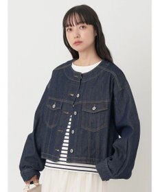 earth music&ecology ノーカラーツイルブルゾン