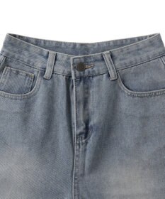 WEGO ワイドハーフデニムパンツ