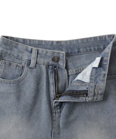 WEGO ワイドハーフデニムパンツ