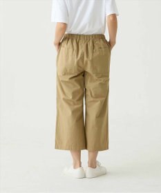 caqu color linen wide cropped コットンリネンクロップド丈ワイドパンツ
