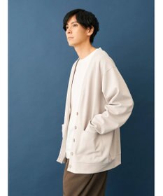 CRAFT STANDARD BOUTIQUE 強撚ポンチカーディガン＋Ｌ／Ｓ　ＴＥＥーＳＥＴ