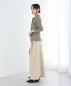 CRAFT STANDARD BOUTIQUE 襟付きコンパクトリブニットカーディガン