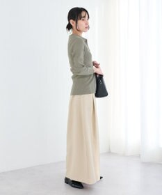 CRAFT STANDARD BOUTIQUE 襟付きコンパクトリブニットカーディガン