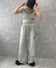 WEGO ヴィンテージウォッシュWジップN／Sパーカー