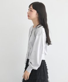 earth music&ecology パール＆ビジューカーディガン