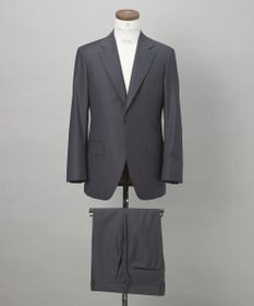 GOTAIRIKU 【Loro Piana Fabric】365 通年スーツ(グレー×ストライプ)