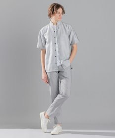 JOSEPH HOMME ストレッチマイヤー　ウイングカラー半袖シャツ