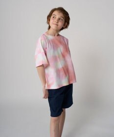 OP／FILA 【RUSTY】ニコちゃん×タイダイ柄半袖Tシャツ