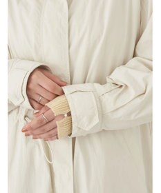 earth music&ecology テックフードロングコート