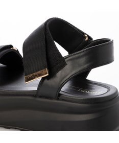 MODE ET JACOMO <noyau>厚底サテンベルクロスポーツサンダル