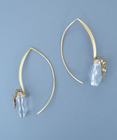 monshiro スイートピーグラスフックピアス