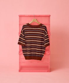 AMERICAN HOLIC 【PENNEY'S】レトロボーダー半袖ニット