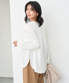 UNFILO サテン レイヤードブラウス