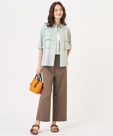 J.PRESS LADIES L 【WEB限定カラーあり・一枚で着映え】ラミーポプリン ティアード シャツ