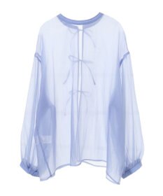 earth music&ecology シアーリボンシャツ