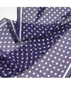 Marca ＜洗えるシルク＞ドット 菱形スカーフ Marcaオリジナル ウォッシャブルシルクローン