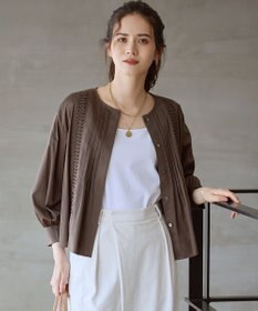 23区 S 【SLOW/一部店舗限定】ウォッシュドコットンサテン ブラウス