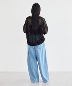 earth music&ecology レーシースキッパーポロニットプルオーバー