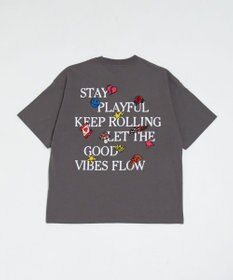 WEGO 【ユニセックス着用ITEM/機能T】接触冷感モチーフ刺繍グラフィックT（SS）
