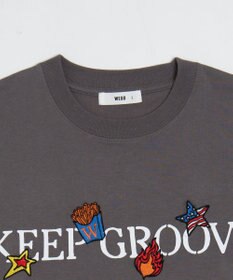 WEGO 【ユニセックス着用ITEM/機能T】接触冷感モチーフ刺繍グラフィックT（SS）