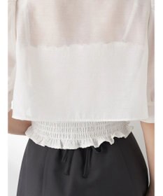 earth music&ecology ＳＥＴ２点シアークロップドシャツ×シャーリングタンク