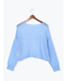 Te chichi 【泉 里香さん着用・Oggi.jp10/23掲載】キャットヤーンメッシュニット