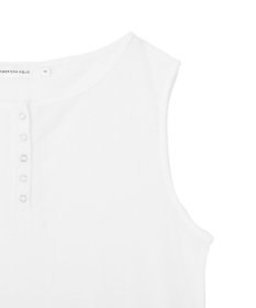 AMERICAN HOLIC 【2点セット】シアーリブヘンリーネックニット＋タンクトップ