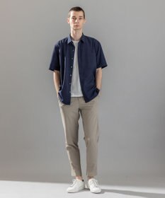 JOSEPH HOMME 新素材【接触冷感性/防しわ性/ストレッチ/洗える/撥水加工】トリコソリッドストレッチ ドロスト付きテーパードパンツ / PEGG CONVERTIBLE