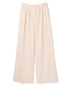 JOSEPH ライトコットンサテン　ワイドストレートトラウザーズ