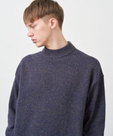 ATON WOOL MOULINE | モックネックセーター - UNISEX