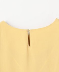 ANY マットサテン袖タックブラウス