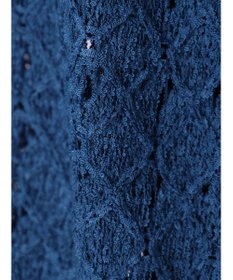 earth music&ecology 透かし編みテープヤーンカーディガン