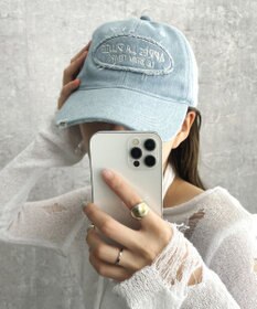 WEGO サークルフリンジロゴデニムキャップ