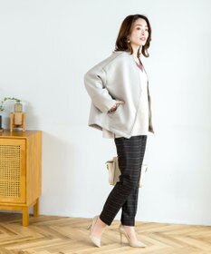 Tiaclasse L 【安田美沙子さん着用・洗える】T/R両面起毛ストレッチパンツ