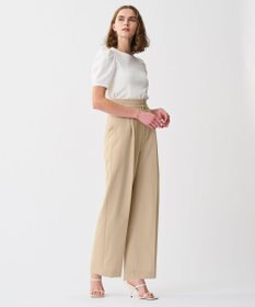 uncrave 【佐藤晴美さん着用】ウォッシャブルドライサップ ワイドパンツ(サスペンダー付き)