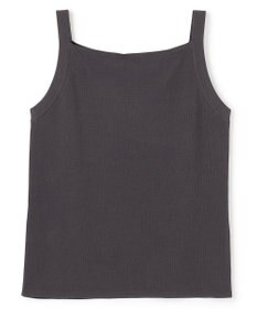 UNFILO 【新色追加/WEB限定カラー】スゴ機能美ニット スクエア キャミソール [NEW]チャコール