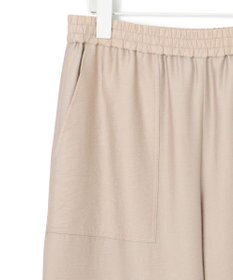 ICB 【人気のため新色追加・接触冷感・洗える】 ワッシャーツイル ワイドストレートパンツ