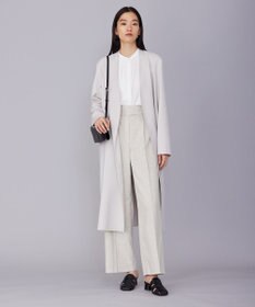 ICB 【洗える・UVケア】BackSatinAmunzen ラッフルデザインブラウス