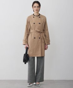 ICB 【2WAY仕様】メモリーストレッチタフタ トレンチコート
