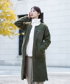 SHARE PARK LADIES 【LADIES】ボアフリースロングカーディガン