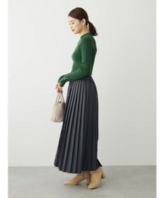 Green Parks アシメサイドプリーツスカート
