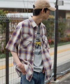 WEGO オンブレチェックシャツ（SS）