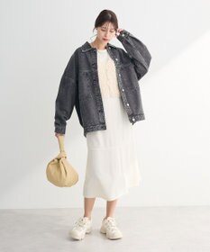 Green Parks ＳＥＴ２点ベスト＋配色ステッチワンピース