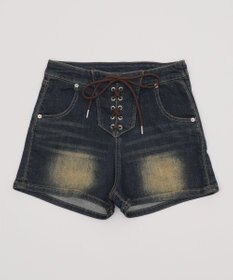 WEGO レースアップデニムショートパンツ